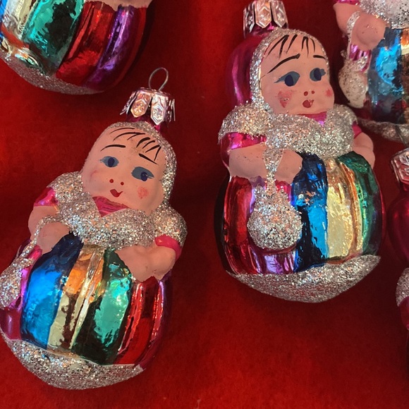 ORNAMENT 5 FIGURINE RETRO CHRISTMAS DECORATION COLLECTIBLE Poland Made 🎄 - Picture 3 of 7